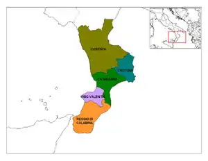 Provinces of Calabria.