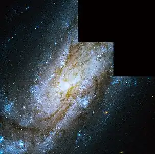 HSTのWFPC2で撮像された渦巻銀河NGC 4559。