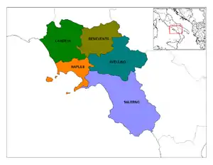 Provinces of Campania.