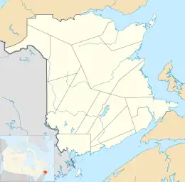 Ville de MonctonCity of Monctonの位置(ニューブランズウィック州内)