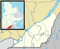 Saint-Georgesの位置（Southern Quebec内）