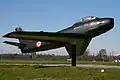 カーメリ空港で展示中の、ランチェリ・ネリの塗装を施したカナデア セイバー Mk.4 シリアル番号M.M. 5321