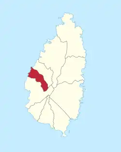 カナリアス地区の位置