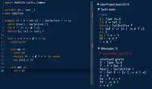 Lean4で Cantor の定理を示している様子