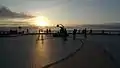 夕暮れの野寒布岬