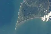 襟裳岬（2009年10月、国際宇宙ステーションから撮影）