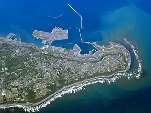 御前崎周辺、空より（2013年撮影）