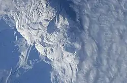 ラッキベツ岬の衛星写真