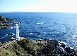 爪木崎灯台の空撮