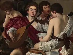 ミケランジェロ・メリージ・ダ・カラヴァッジョ『奏楽者たち』1595年頃