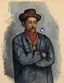 『パイプを持つ男』（1890–1892年）油彩、カンバス39 x 30.2&nbsp;cmネルソン・アトキンス美術館