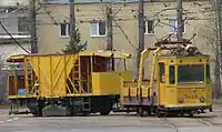 貨物輸送に使用されていた電動貨車。