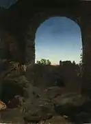「廃墟のある風景」(1820年代)