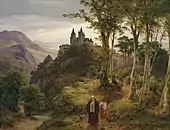 修道院のある風景