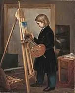 オスカー・ベガス(息子の画家)