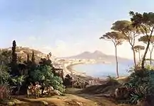 ナポリとヴェスヴィオの眺め（1837）