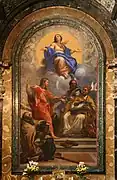 無原罪の御宿り(1689)ローマ、サンタ・マリア・デル・ポポロ教会の祭壇画