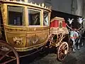 ナポレオン1世とマリー・ルイーズの結婚時の馬車。その後1853年、ナポレオン3世の結婚時に改修され、1856年のナポレオン3世の息子の洗礼時に修復。