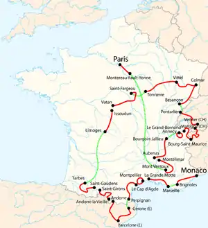 ツール・ド・フランス2009コース図