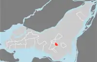 ハンプステッドの位置の位置図