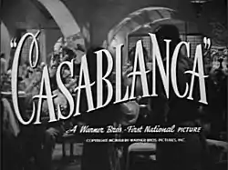 映画『カサブランカ』のトレーラー。1939年以降終生フランス国籍のクーデンホーフ=カレルギーは手続きに手間取りながら1940年に米国に亡命している。