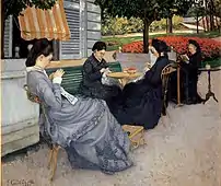 『田舎の肖像』 Portraits à la campagne カイユボット画 (1876)