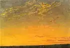 カスパー・ダーヴィト・フリードリヒ, Evening with clouds, 1824