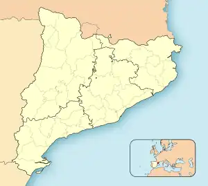 Val d'Aranの位置（カタルーニャ州内）