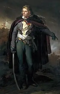 アンヌ＝ルイ・ジロデ＝トリオゾン『ヴァンデの大元帥ジャック・カトリノー』1816年。220 × 150 cm。ショレ美術歴史博物館。
