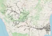 カーヴェーリ川流域図