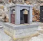 山頂部に設置された御嶽山噴火災害慰霊碑
