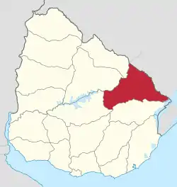 Location of セロ・ラルゴ県