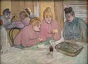 『食堂の女性達』"Ces dames au réfectoire"1893-94年頃