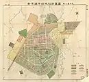 新京都市地域制計画図附公園系統 第二図
