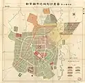 新京都市地域制計画図附公園系統 第三図