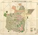 新京都市地域制計画図附公園系統 第四図