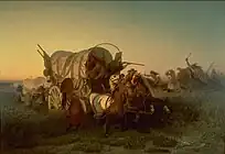開拓民の馬車を攻撃 (1856) University of Michigan Museum of Art