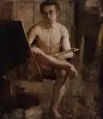 『若い画家(エイキンズ)の肖像画』(1860/1865)