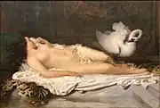 シャルル・ネグレ『レダと白鳥』1840年-1850年頃 プロヴァンス美術歴史博物館所蔵