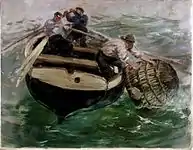 Hauling in Lobster Pots