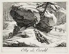 ガブリエル・ローリーの原画による版画「Elly und Osvald」