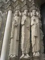シャルトル大聖堂の西側表玄関(1145年頃)