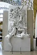 『ヌビア人のワニ捕獲者』(1892年-1893年)ルイ=エルネスト・バリアス