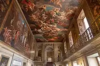 ルイ・ラゲール（フランス語版）画の天井画。ユーピテルを中心にオリュンポスの神々を描いたもの。