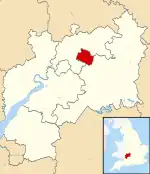 Location of チェルトナム