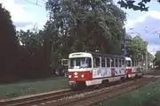 集電装置を交換した未更新車両（1993年撮影）
