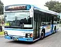 アース・モンダミンカップの会場までギャラリーを乗せて会場に向かう1174号車（2019年6月28日撮影）