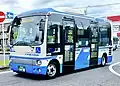 平山線を担当する小型バス(1498号車)