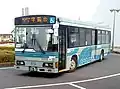 関東鉄道より応援で運行に入る762号車（旧・関東鉄道9406MT号車）