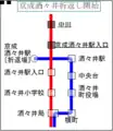 本佐倉線の路線変遷（京成酒々井駅付近, その2）